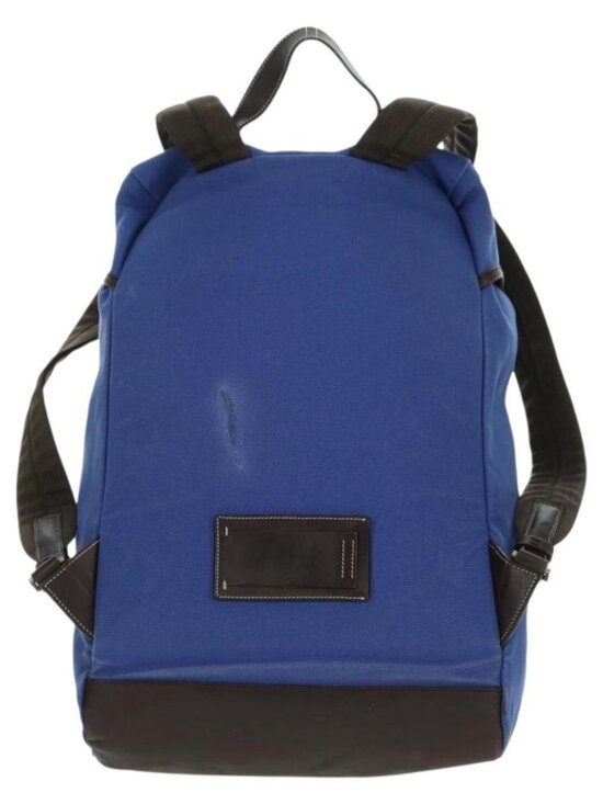 PRADA Backpack Canvas Blue Silver Auth 176786 main image 12